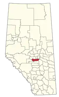 Location within Alberta