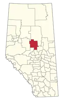 Location within Alberta