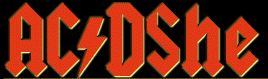 The logo is a modified version of the AC/DC logo