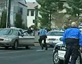 ACPD policemen apprehending a bank robber in 2006