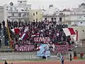 AEL fans in Kalamata during a game in February 2005