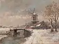 Winterlandschap met molen (ca.1886)