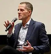 Writer Allan Heinberg at a lecture in 2017
