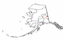 Location of Chicken, Alaska