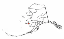 Location of Kwigillingok, Alaska