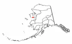 Location of White Mountain, Alaska