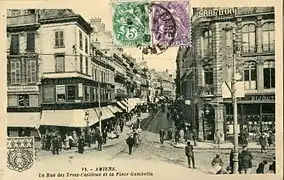 The Rue des Trois-Cailloux, some years later.