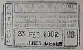 Argentina: old entry stamp issued in 2002.