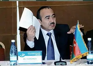 Ali M. Hasanov, served as the National Adviser to the President of Azerbaijan.