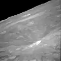 The albedo anomaly is visible above center in this view from Apollo 11