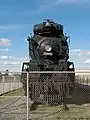 Amarillo, Texas.  Front view of Santa Fe 5000 on static display, October 2002.