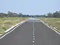 Hebel-Goodooga Road going south, north of the town (2021).