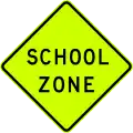 (W6-SA106) School Zone (Used in South Australia)