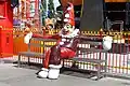 A sculpture of a clown at the Wurstelprater amusement park, Vienna