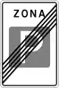 End of parking zone