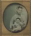 Unidentified woman and baby in Rio de Janeiro, 1855.