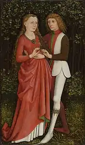 A Bridal Couple (1470) by the Schwäbischer Meister in 1470