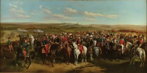 His painting of "The meeting of Prince Albert and Emperor Napoleon III on the Heights of Boulogne, 8 September 1854", formerly in the collection of billionaire Christopher Forbes, was sold in France in 2016 for €33,000.
