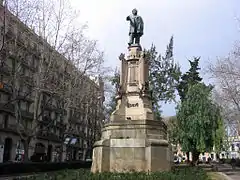 Monument a Josep Anselm Clavé (1888), by Josep Vilaseca and Manuel Fuxà, Passeig de Sant Joan.