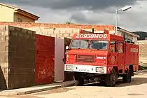 Santana 2000 fire truck with A128 bodywork by FIMESA