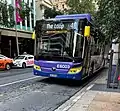 Yutong E12 (E6003) in the Transport for Brisbane Cityloop Livery. This is the first electric bus in the fleet.
