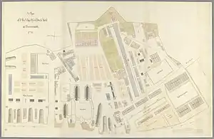 Map of the dockyard dated 1774