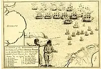 Scetch of the Engagement on the Dodder Bank, 5 August 1781