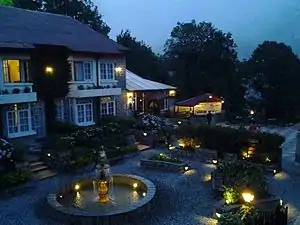 A view from Hotel Naini Retreat's Balcony.
