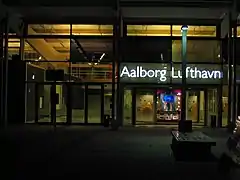 Aalborg Airport, terminal entrance