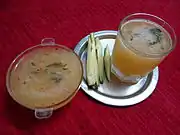 Amjhora, a raw mango drink from Bhojpuri cuisine