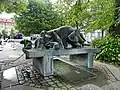 Pig sculpture and fountain, known as Ceres Brønden