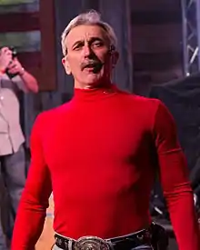 A waist-up shot of country music singer Aaron Tippin.