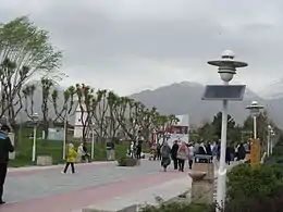 Ab-o-Atash Park is packed with visitors during the Iranian New Year