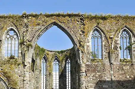 Ruin of Aulne Abbey in Belgium  (1214–1247)