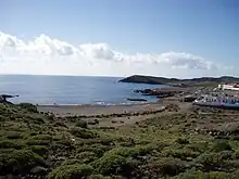 Picture of the beach and village of Abades