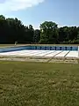 The empty public pool at Detwiler Park in Point Place Ohio.