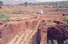 An abandoned Laterite quarry