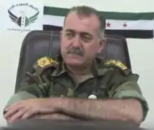 Abdul Jabbar al-Oqaidi during an interview with the Syrian Free Press