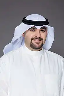 Abdulghaphor Hajjieh wearing traditional Kuwaiti garments