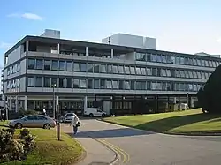 The main entrance to Aberdeen Royal Infirmary