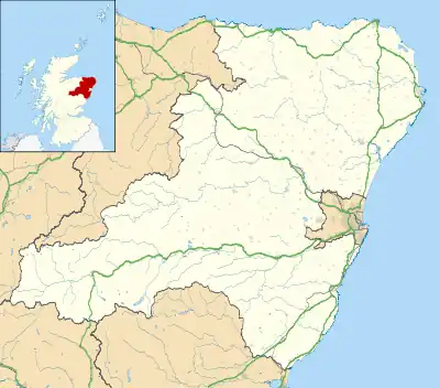 Inverugie Castle is located in Aberdeenshire