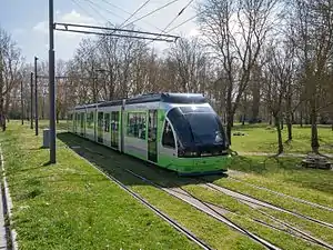 A 500 series tram in Abetxuko