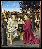 Piero della FrancescaSt. Jerome and Donor, 49 × 42 cm