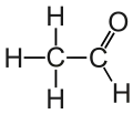 Lewis structure of acetaldehyde