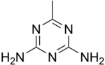 Kekulé, skeletal formula of acetoguanamine