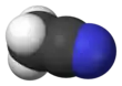 Spacefill model of acetonitrile