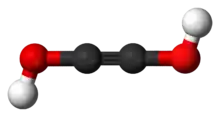 Ball-and-stick model of acetylenediol