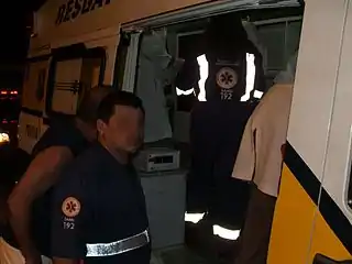Rescue PRF - Doctor and nurses working with the police