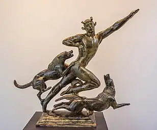 Actaeon, by Paul Manship (1925), in a temporary exhibition called  the "Jazz Age" at the Cleveland Museum of Art, US