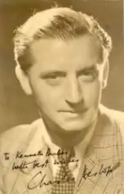 serpia-toned signed photo of the actor